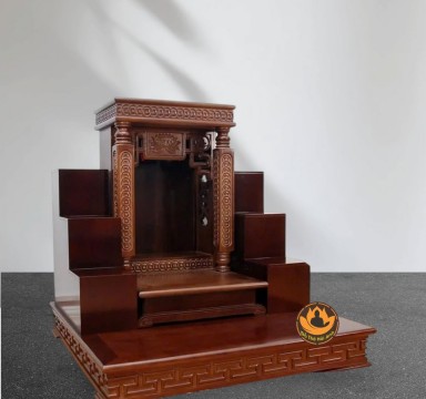 Ban thờ hoa sen trụ tiền 